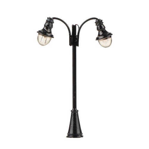 Lampadaire double cintré à LED 60 mm - FALLER 272230 - N 1/160 | Condition: Neuf