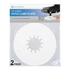 2 Pack 10in 5th Wheel Hitch Lube Plate RV Camper Trailer Fifth Wheel Plate