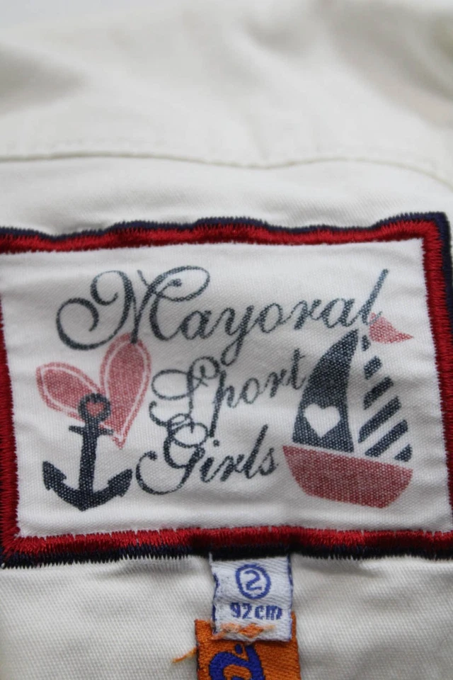 Chaqueta Mayoral para mujer de algodón con botones en contraste con cuello blanca talla 2 Foto 4 de 4
