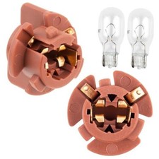 Rear Tail Light Backup Lamp Socket Holder with 2 Light Bulb Fit for Toyota