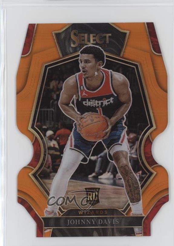 2022 Select Premier Level Orange Prizm Die-Cut 64/65 Johnny Davis Rookie RC 0vc5