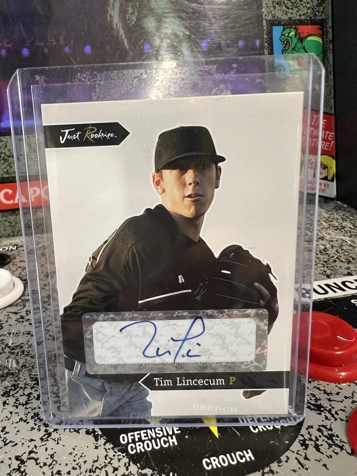 2006 Just Minors Tim Lincecum #JR-25 Just Rookies RC Auto Autograph THE FREAK! - Image 4 of 4