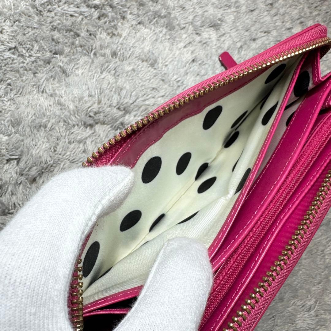 Kate Spade long wallet with round zipper, pink thumbnail 8
