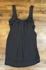 Lululemon Run Back On Track Tank Top Black Drawstring Exercise Lulu