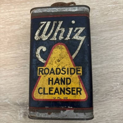 Vintage Whiz Roadside Hand Cleanser 12 Ounce Empty Metal Can