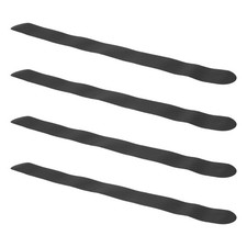 4Pcs Tpu Durable Tennis Racket Guard Tape Black Edge Protection for Sports