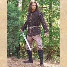 Robin Of Locksley Gambeson 5 Pc Set - Museum Replics Ltd Studded Sleeves S/M