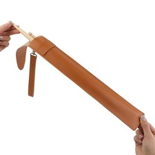 PU Leather Drum Stick Bag Portable Drumstick Case Holder For Mallets Brown