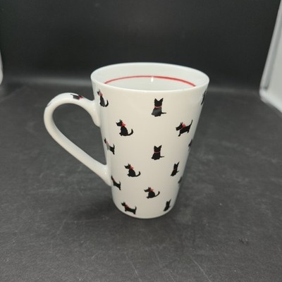 Black Scottie Dog Coffee Mug KONITZ Germany 4 3/4   16 fl. oz. - EUC