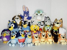 Bluey Family  Friends Plush Toy Stuffed Toys  2 Hand Puppets - Lot of 20
