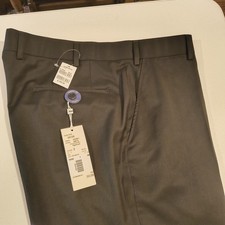 Hiltl Signature Men’s Black Italian Wool Flat Front Dress Pants (MSRP $295)