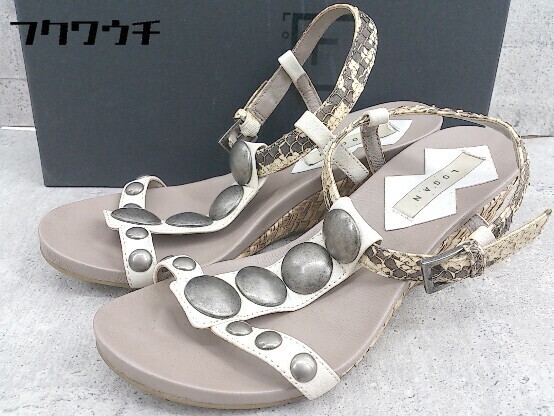 Logan Python Pattern Ankle Strap Heel Sandals Siz… - image 1