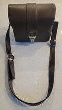 Vintage Fidelity Faux Leather Brown Camera Bag Orange Velvet Interior Hard Sided