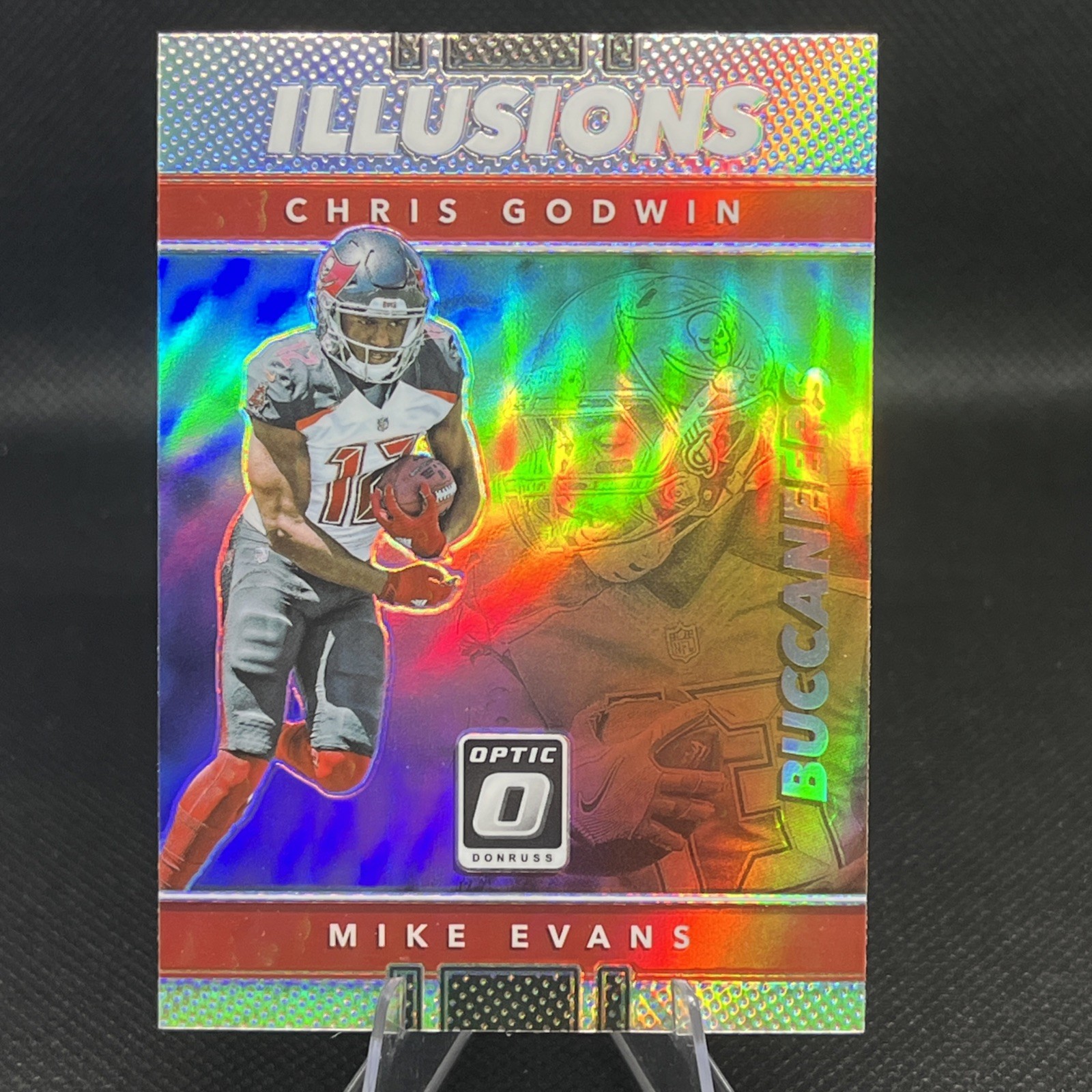 2017 Donruss Optic - Illusions Mike Evans, Chris Godwin #25 Holo Silver Prizm...