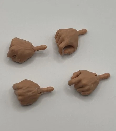 GIJoe Classified Retro Series GIJoe Trooper Caucasian Hands X4 Fodder 1/12 Scale