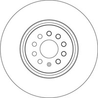 2X Bremsscheibe TRW Single DF6771S FüR VW ID E21 E39 Buzz Bus EBB EBJ Cargo EBA