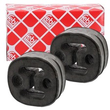 2x febi Auspuffgummi für VW GOLF 5 6 AUDI A3 A4 B6 B7 B8 A6 C7 LEON OCTAVIA 2