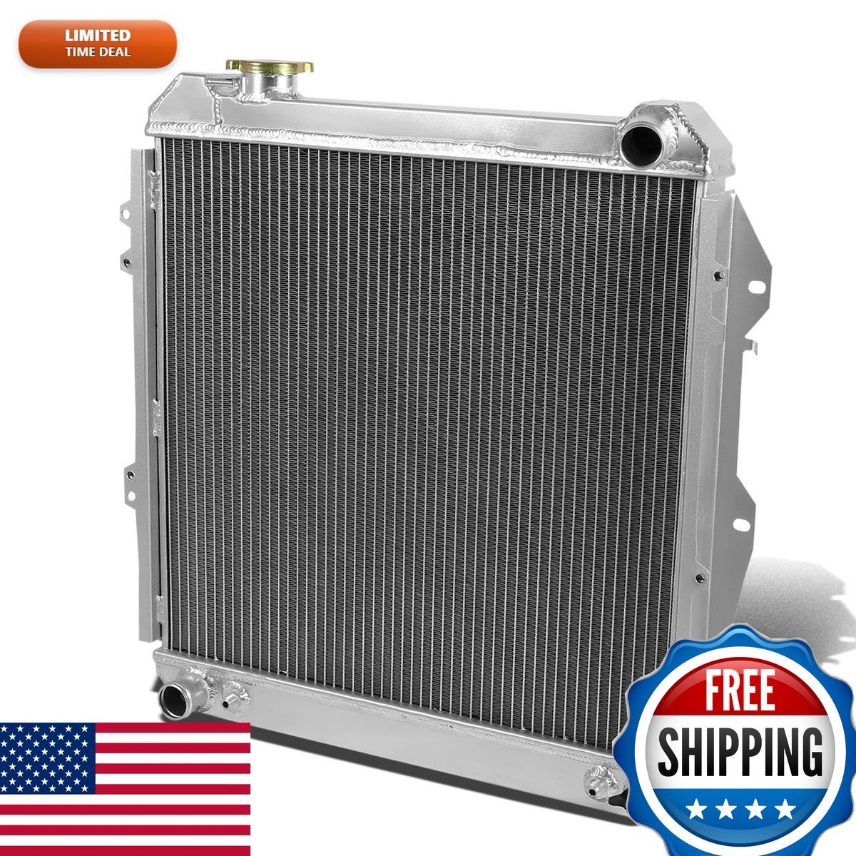 DNA Motoring RA-4RUNNER-88-2 Aluminum Radiator 1988-1995 4Runner Pickup