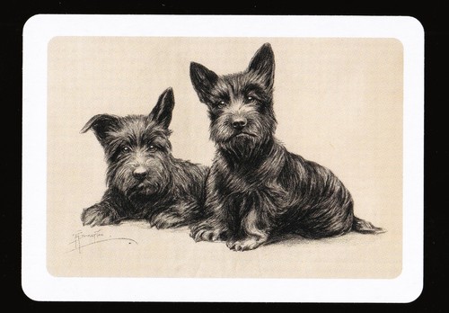 1  WIDE SWAP PLAYING CARD SCOTTIE DOGES ~ SCOTTISH TERRIER