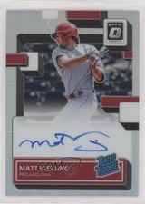 2022 Donruss Optic Rated Rookie Signatures Holo Prizm Matt Vierling Auto 1v1