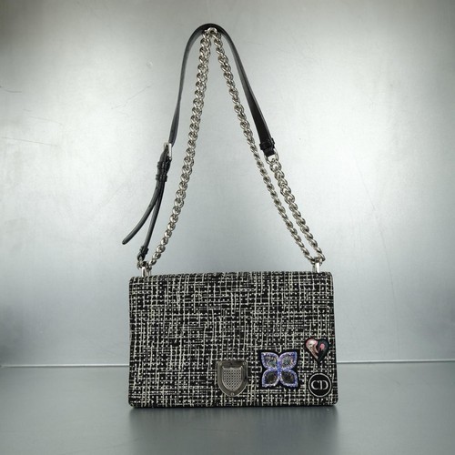 Dior Diorama Tweed Shoulder Bag