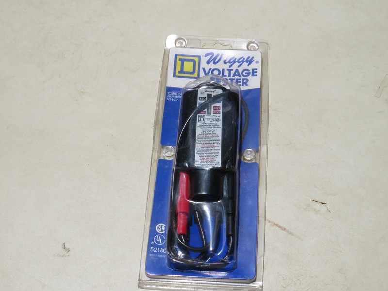 Vintage Square D Wiggy 52180 Type VT-1CP AC/DC Voltage Tester Black New NOS