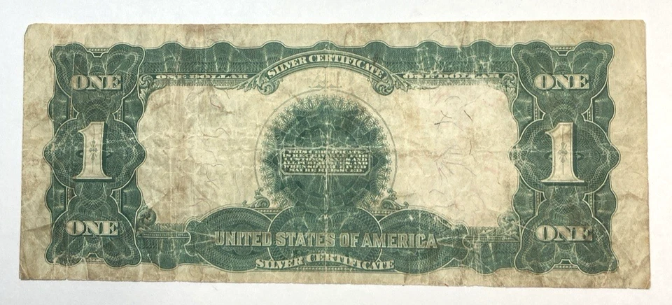 1899 $1 Black Eagle Large Size Silver Certificate Fine - Image 2 of 2
