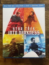 STAR TREK: INTO THE DARKNESS, BLU RAY 3D, BLU  RAY WITH SLIP COVER
