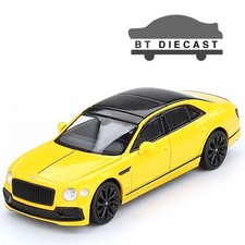 MINI GT BENTLEY CONTINENTAL FLYING SPUR 1/64 DIECAST CAR MONACO YELLOW MGT00955