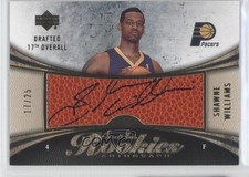 2006-07 Upper Deck Sweet Shot Rookies Gold 17/25 Shawne Williams #112 Auto 0f6