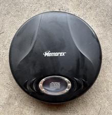Memorex MD6451R-BLK Portable CD Walkman Player, Black/Silver, Headphone Jack