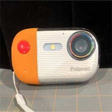 Polaroid Orange/White Compact Digital Camera 5.0MP 1x 4x Zoom 2" Flash USB SD