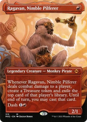 Ragavan, Nimble Pilferer (Borderless) M Modern Horizons 2 MH2 315 2021 NM