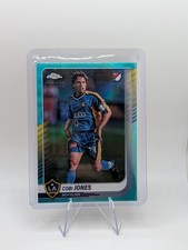 2025 Topps Chrome MLS #124 Cobi Jones Aqua Refractor #/199