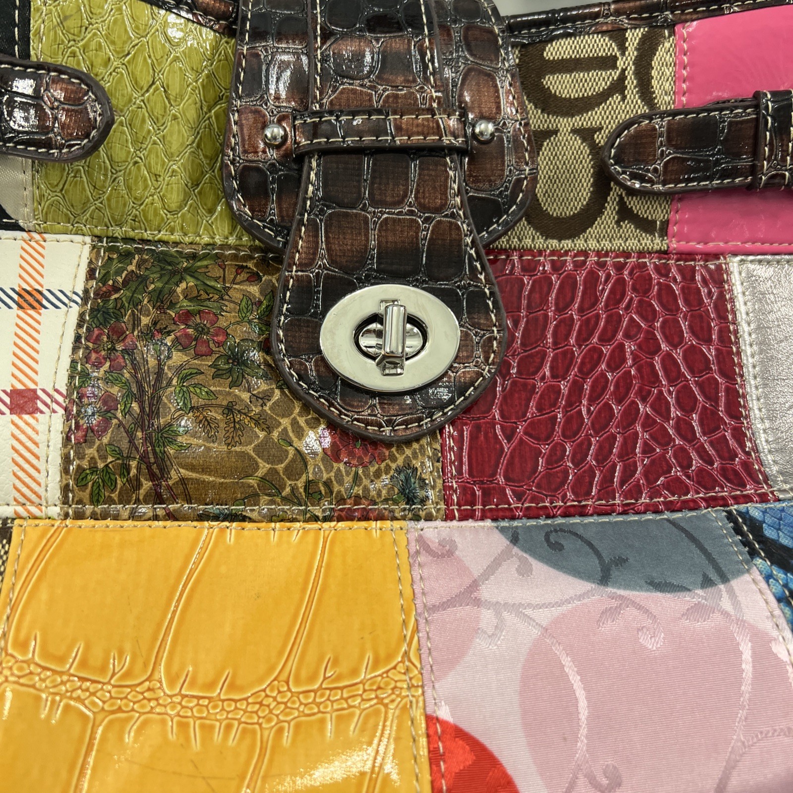 Multicolor Patchwork Purse - image 4