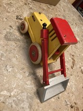 Antique Brio Tractor Bulldozer Wooden Toy Made In Sweden