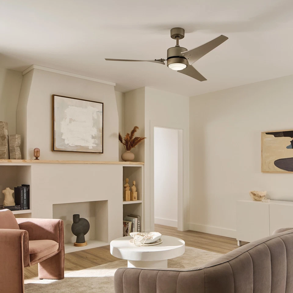 Kichler 310155 Rana 60" LED Outdoor Ceiling Fan - Black - Image 4 of 4