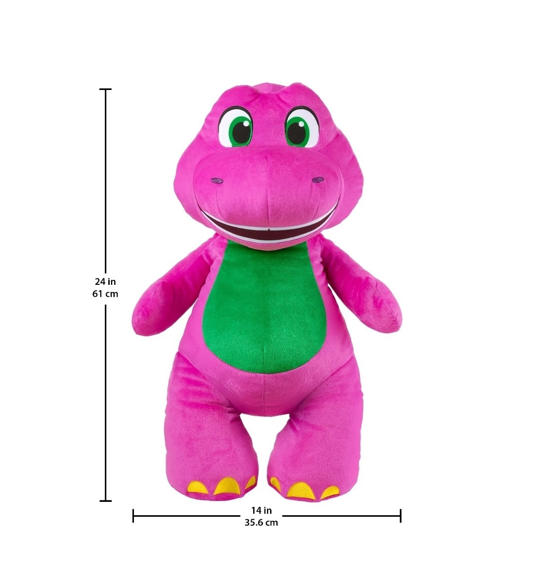 Fisher-Price Barney's World Jumbo Barney Plush, 26-inch Figure