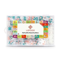 Letter Board Letters Only,698 PRE-Cut Characters 3/4 Inch,in 3 Colors with ...