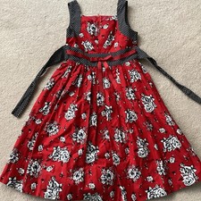 BONNIE JEAN GIRLS 10 SUNDRESS, SLEEVELESS, FLORAL / POLKA DOTS, SASH, BOW