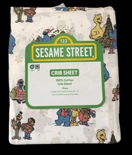 123 Sesame Street Character Halloween 100 Cotton Crib Baby Sheet NEW