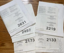 Tri-Chem Liquid Embroidery Transfer Lot Of 5 Transfers