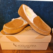 Koolaburra by UGG Lezly Chestnut Suede Moccasin Slippers 1020389 Womens 9