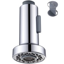 Faucet Head Replacement Chrome, Kitchen Sink Faucet Sprayer, Pull Down Hose S...
