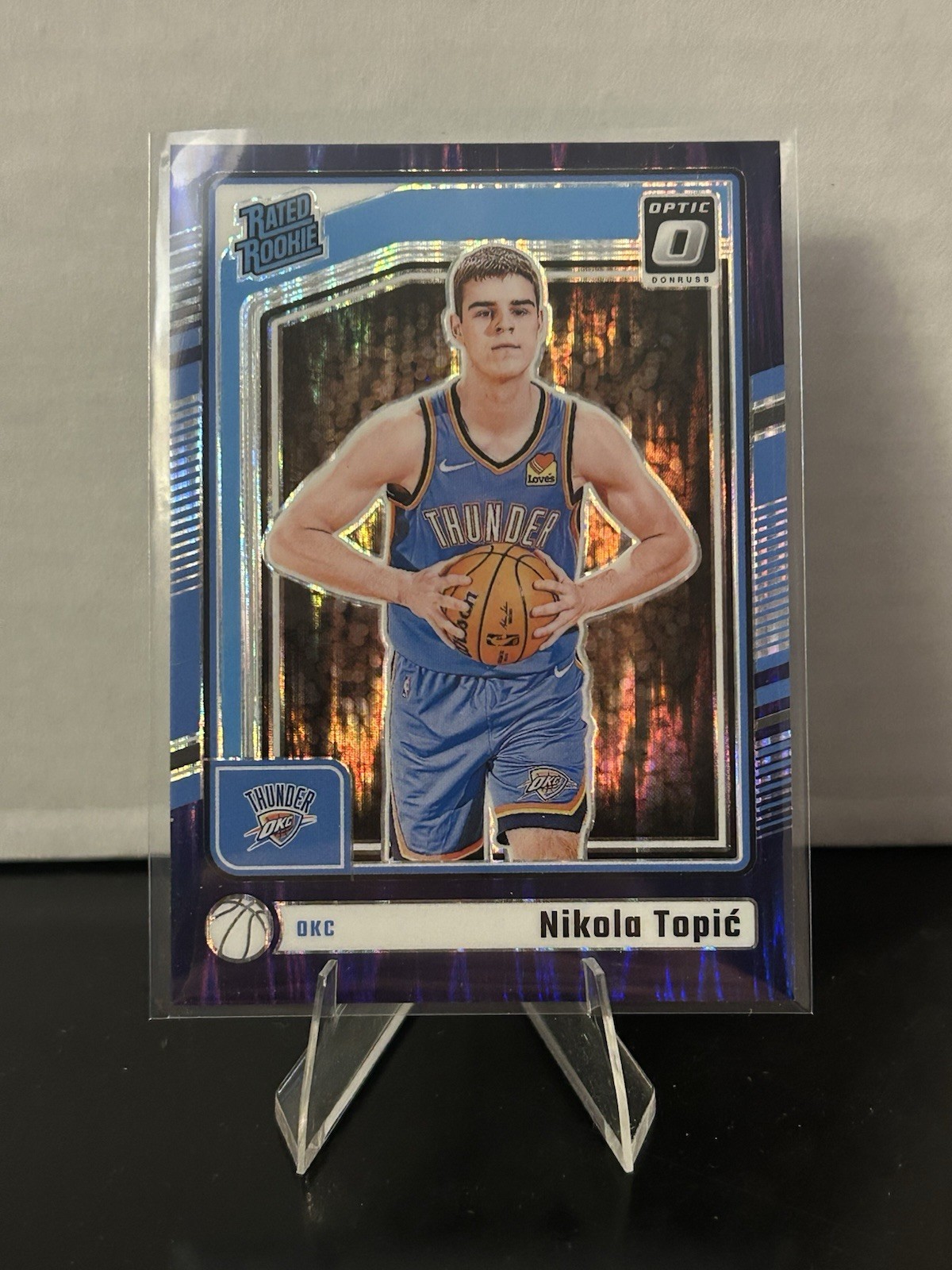 2024-25 Panini Donruss Optic - Nikola Topic #278 Rated Rookie Purple Shock Prizm
