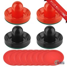AIR HOCKEY PUSHERS AND PUCKS SET   DURABLE, ERGONOMIC,  COMPLETE REPLACEMENT...