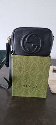 Gucci Soho Disco Tasche schwarz Leder   mit Beleg & Box