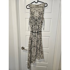 GUESS Vintage 2012 Leopard Print High-Low Sleeveless Dress