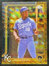 2025 Topps Gilded Collection Chrome Gold Gold Wave Refractor #54 Bo Jackson /75