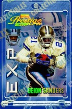 Deion Sanders HOLO GOLD FOIL /1000 PARALLEL CARD SP DALLAS COWBOYS MINT PLAYOFF